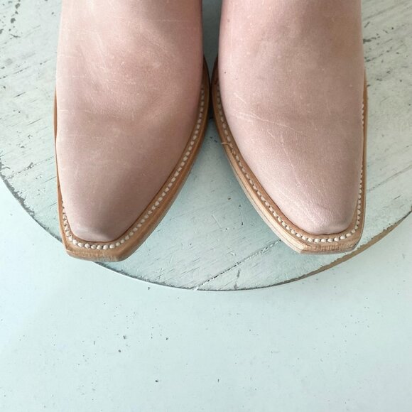 Lane EMMA JANE Womens Cowboy Boots 7 Pink Western Cowgirl Mid Calf Pointed Toe - Picture 6 of 11